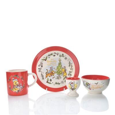 Winnie the Pooh Christmas Dinner Set