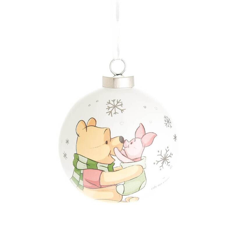 Pooh and Piglet Merry Christmas Little One Ornament