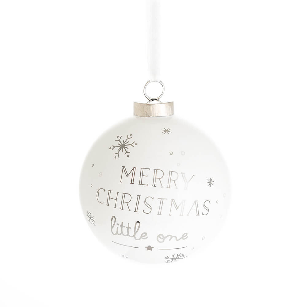 Pooh and Piglet Merry Christmas Little One Ornament