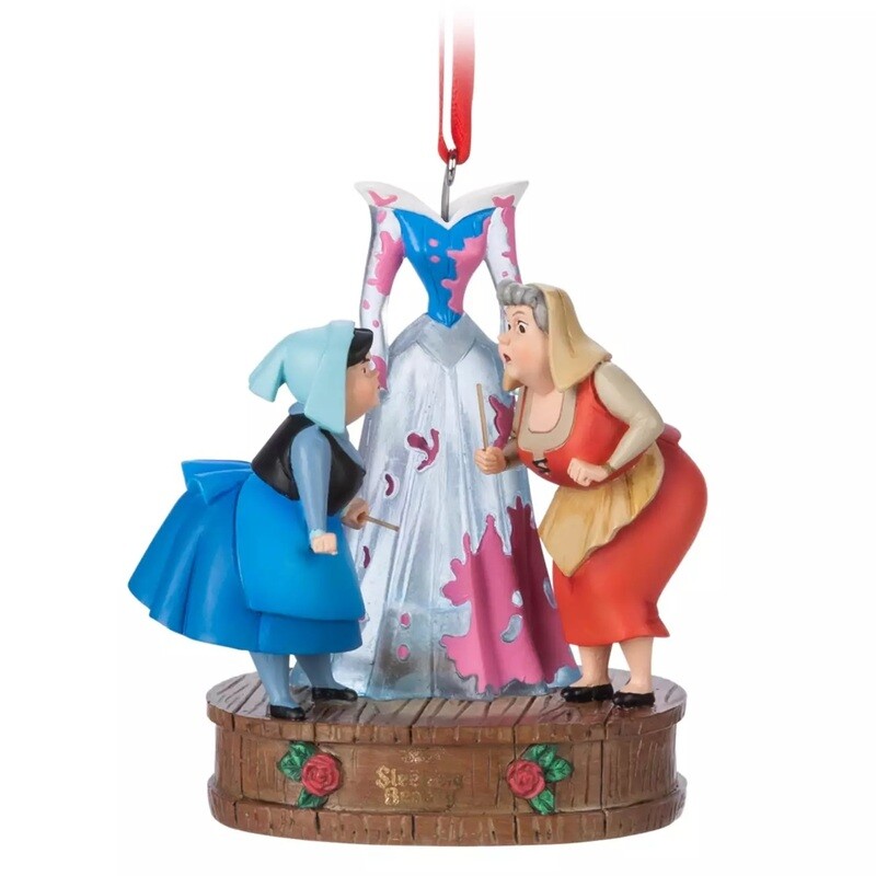 Flora and Merryweather Light Up Living Magic Sketchbook Ornament
