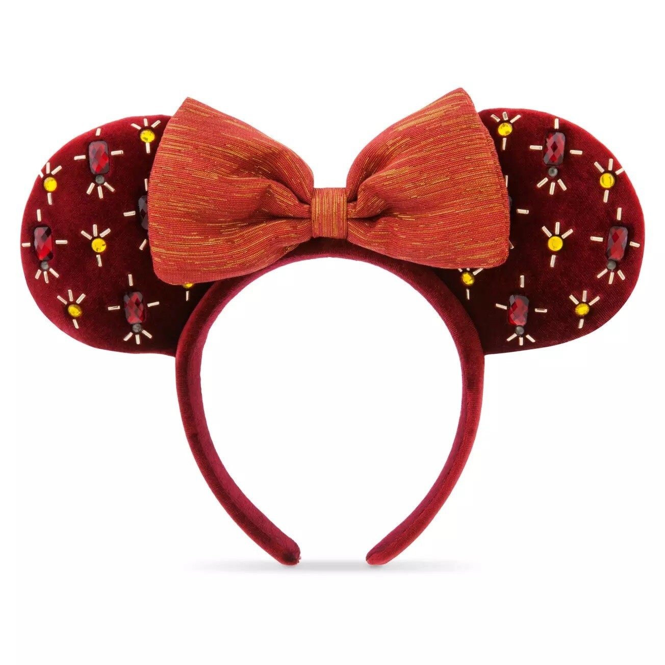 Minnie Mouse Christmas Cranberry Red Ears Headband