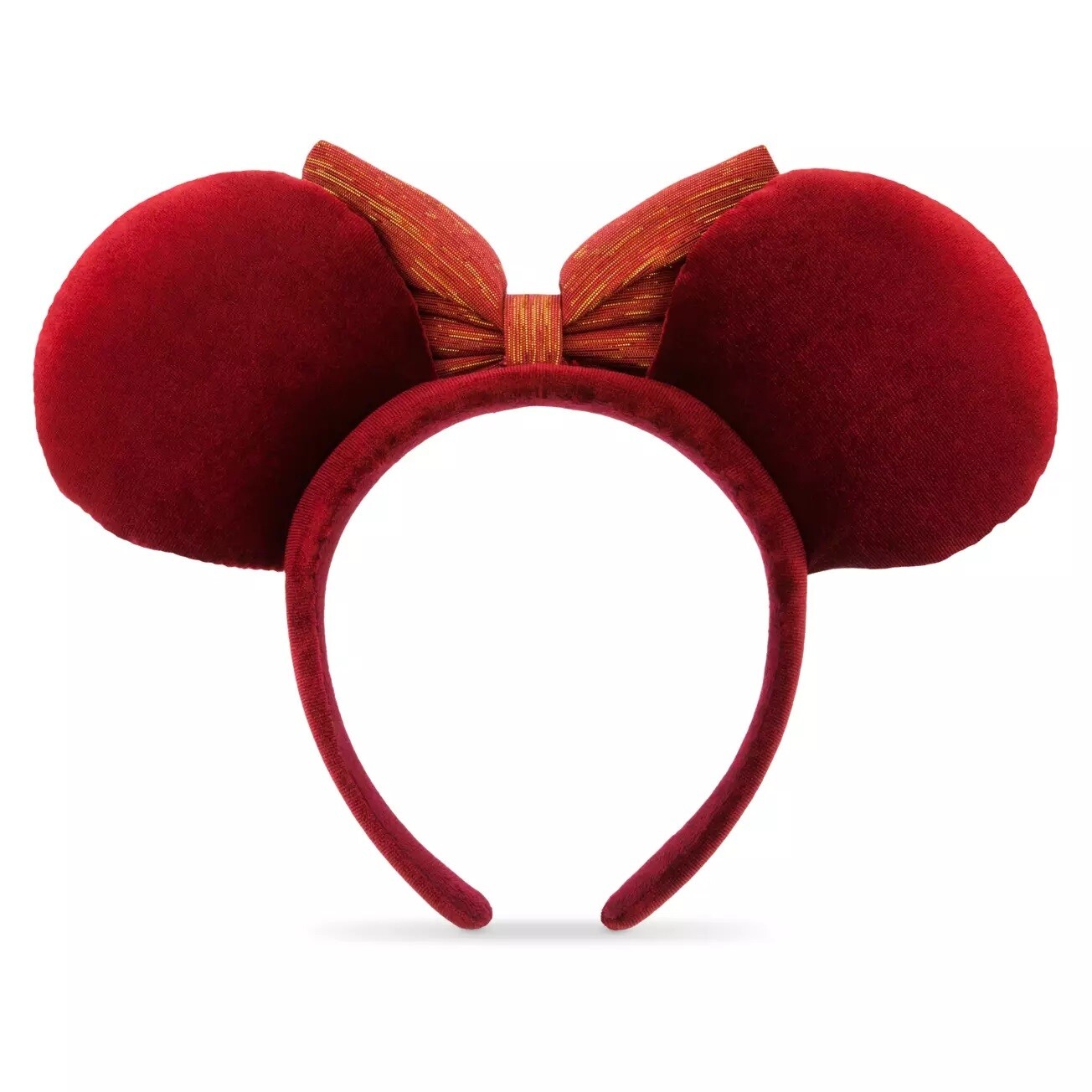 Minnie Mouse Christmas Cranberry Red Ears Headband