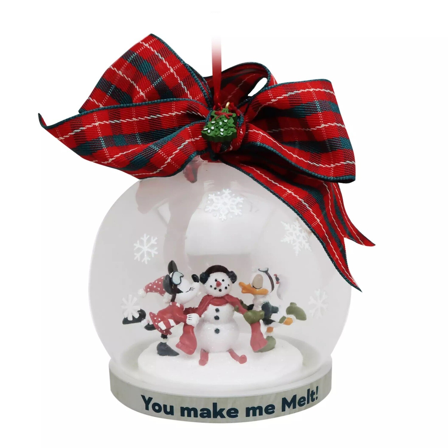 Minnie Mouse and Daisy Duck Globe Christmas Ornament