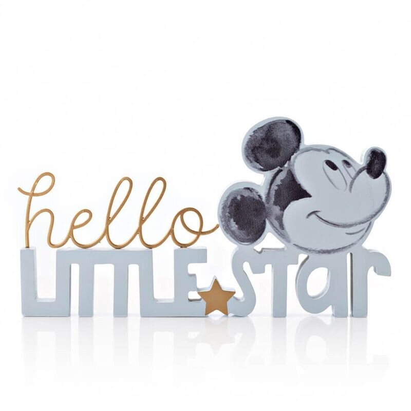 Disney Widdop & Co - Mickey Mouse Hello Little Star Plaque
