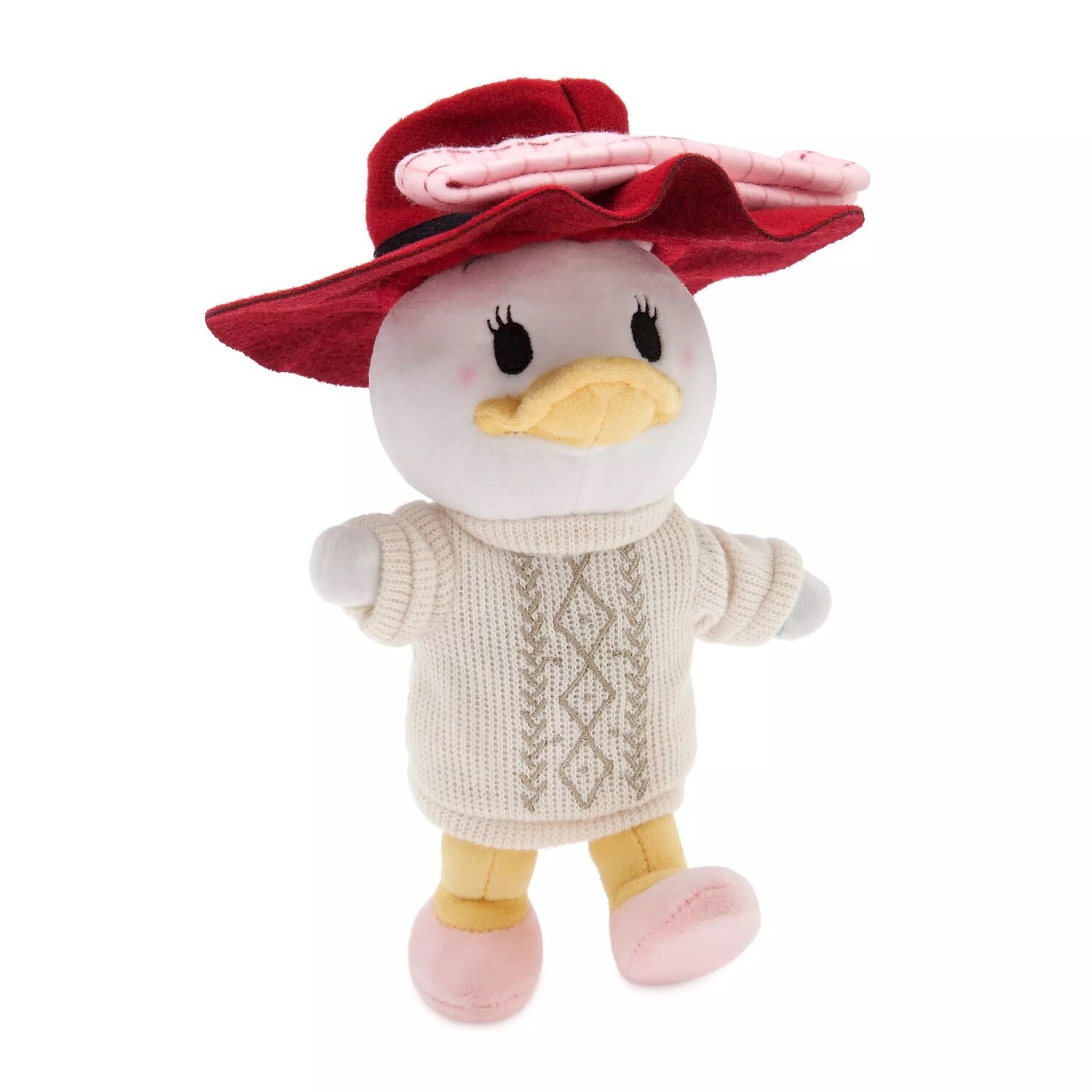 nuiMOs Outfit - Sweater Dress With Plaid Scarf and Hat Set