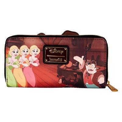 Loungefly Beauty and the Beast - Gaston Villains Scene Zip Around Wallet Purse