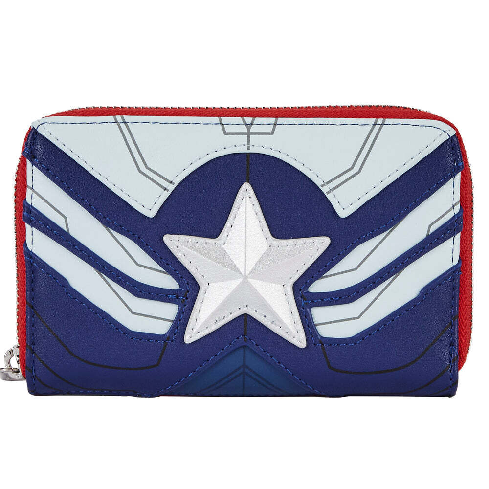 Loungefly Falcon Captain America Cosplay Zip Around Wallet Purse