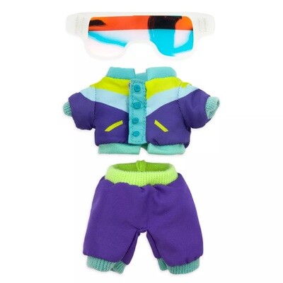 nuiMOs Outfit Purple Snowboarding Jacket with Trousers and Goggles Set