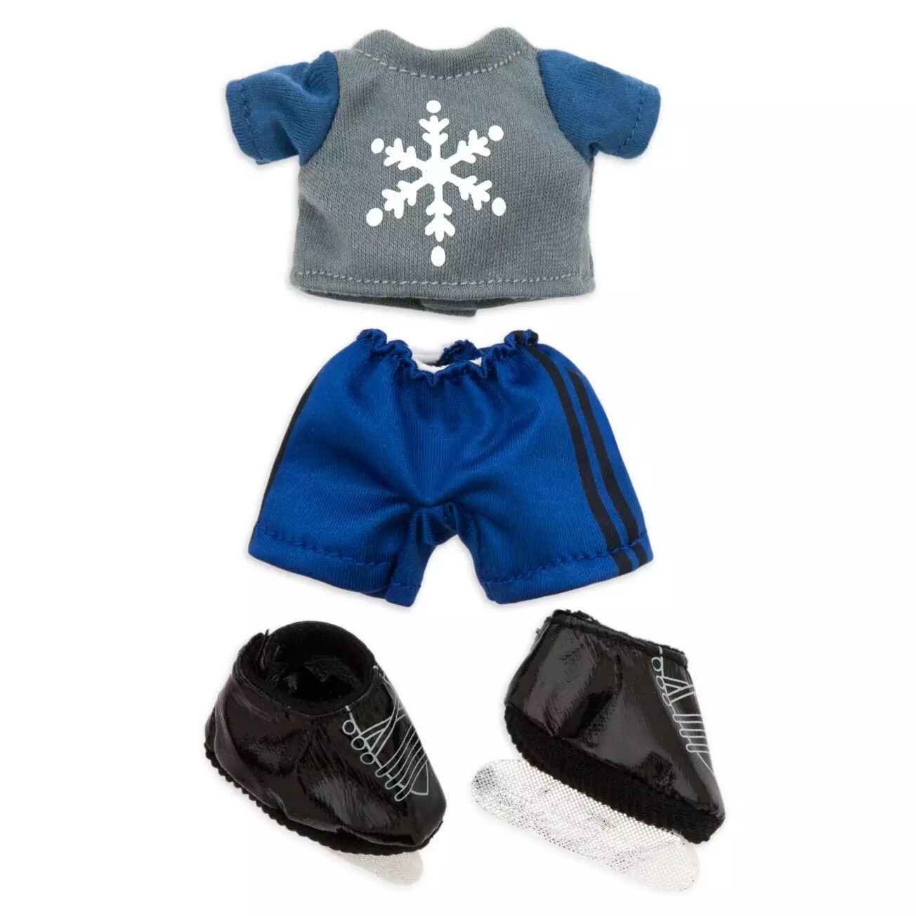 nuiMOs Outfit - Blue Figure Skating Outfit with Skates Set