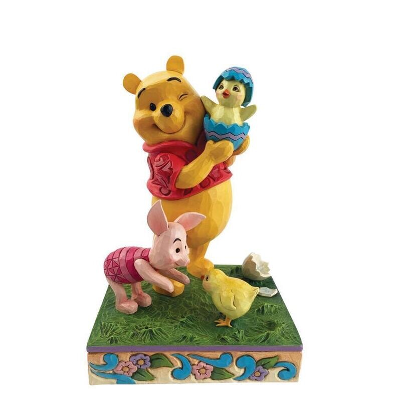 Disney Traditions by Jim Shore - Pooh and Piglet with Easter Chick- 95th Anniversary