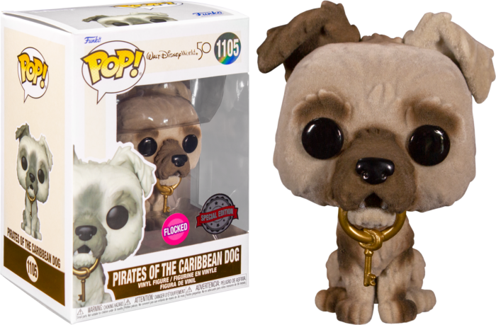 Funko Walt Disney World: 50th Anniversary - Pirates of the Caribbean Dog Flocked Pop! Vinyl Figure