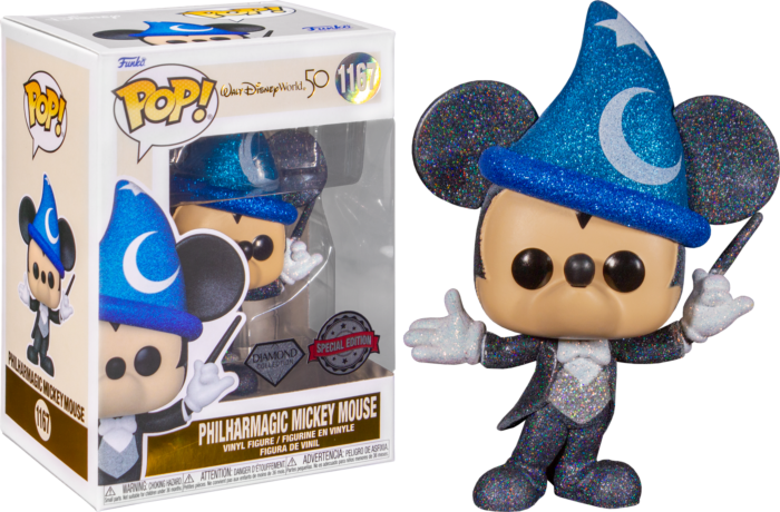Funko Walt Disney World: 50th Anniversary - PhilharMagic Mickey Diamond Glitter US Exclusive! Vinyl Figure