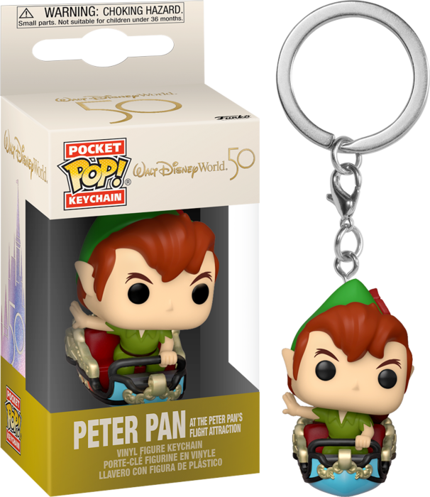 Funko Disney World 50th Anniversary - Peter Pan on Pan&#39;s Flight Attraction Pocket Pop! Keychain