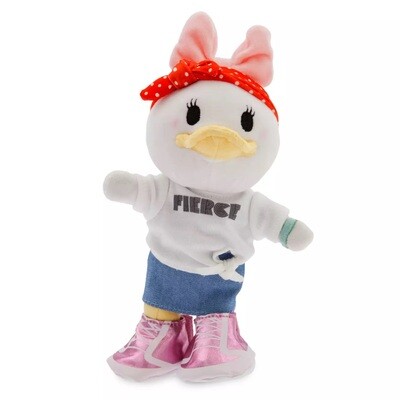 nuiMOs Outfit White Graphic T-Shirt with Denim Skirt, Sneakers, and Headband Set
