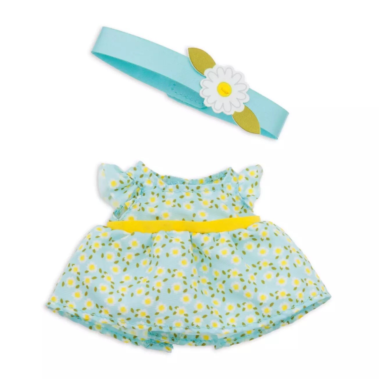nuiMOs Outfit Floral Dress with Flower Crown Headband Set
