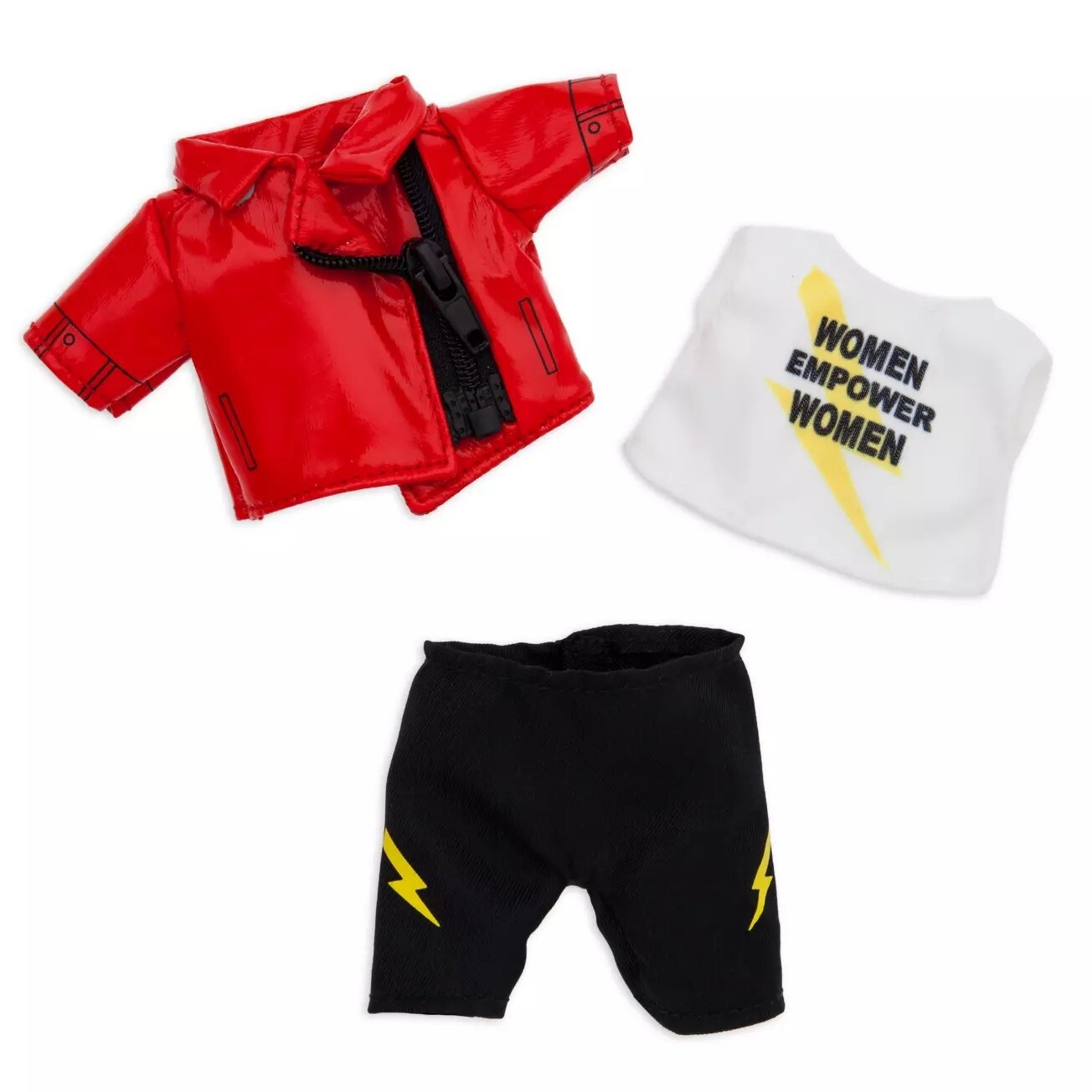 nuiMOs Outfit Jacket with Graphic Tank Top and Lightning Bolt Trousers Set