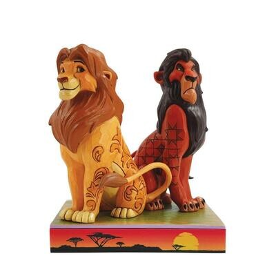 Disney Traditions by Jim Shore - The Lion King - Simba and Scar - Proud and Petulant