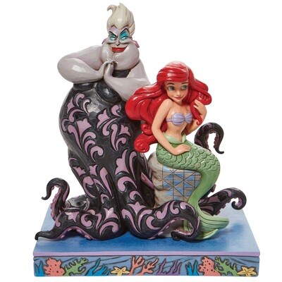 Disney Traditions by Jim Shore -  Ariel &amp; Ursula - Good vs Evil