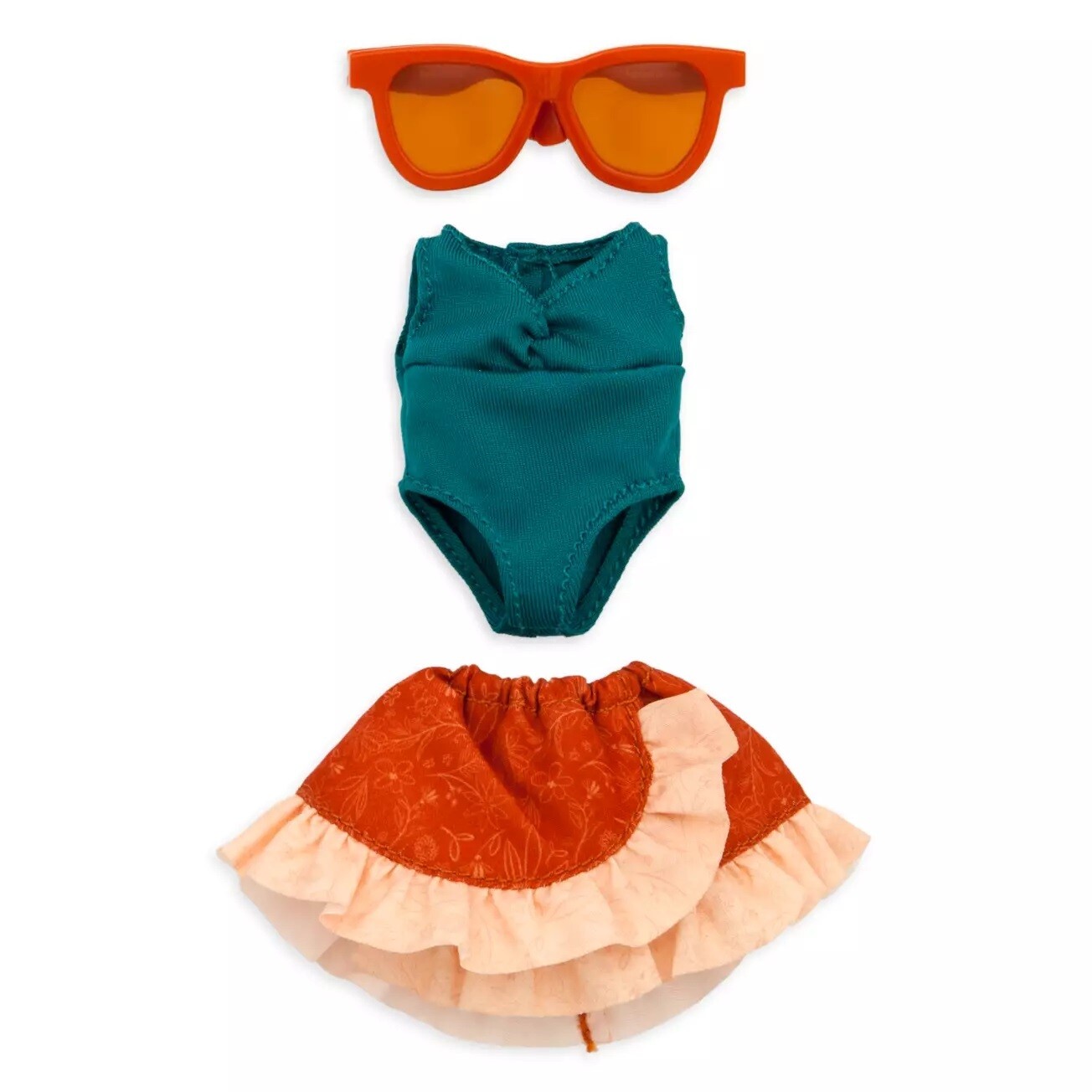 nuiMOs Outfit – Swimsuit, Wrap Skirt and Sunglasses Set