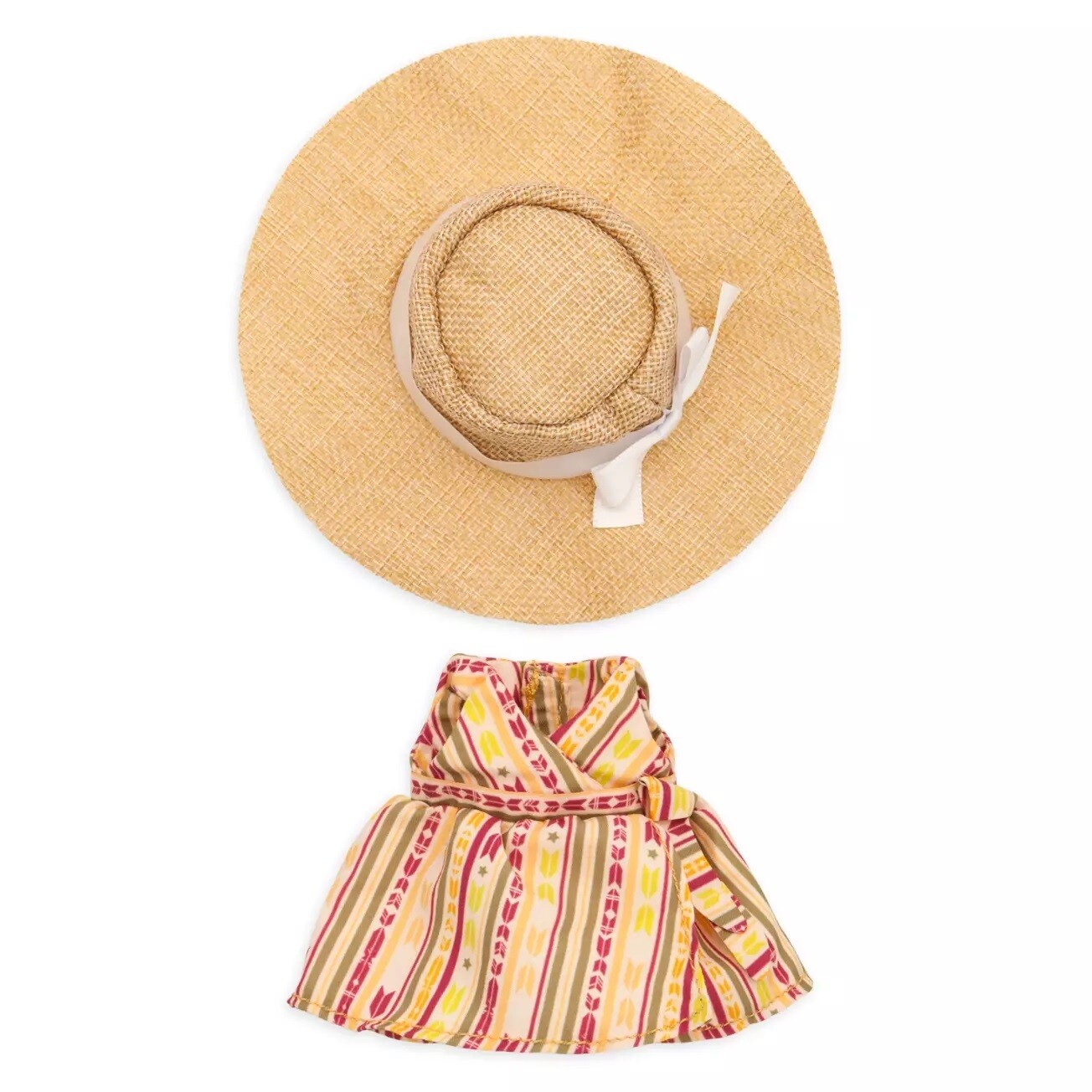 nuiMOs Outfit – Printed Wrap Dress with Sun Hat Set