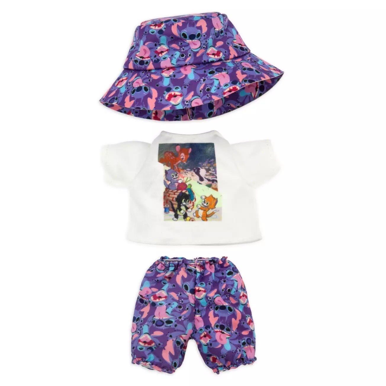 nuiMOs Outfit – Graphic T-Shirt with Matching Pants and Bucket Hat Set