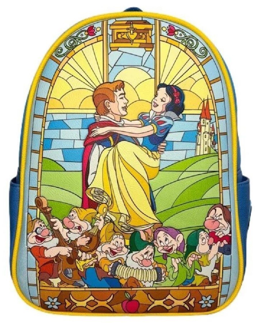 Loungefly Snow White and the Seven Dwarfs (1937) -  Stained Glass US Exclusive Mini Backpack