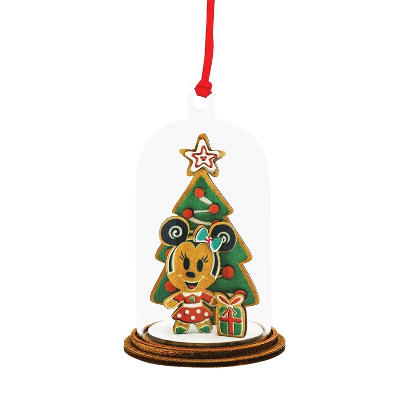 Enchanting Disney - Minnie with Christmas Tree - Merry Christmas Hanging Ornament