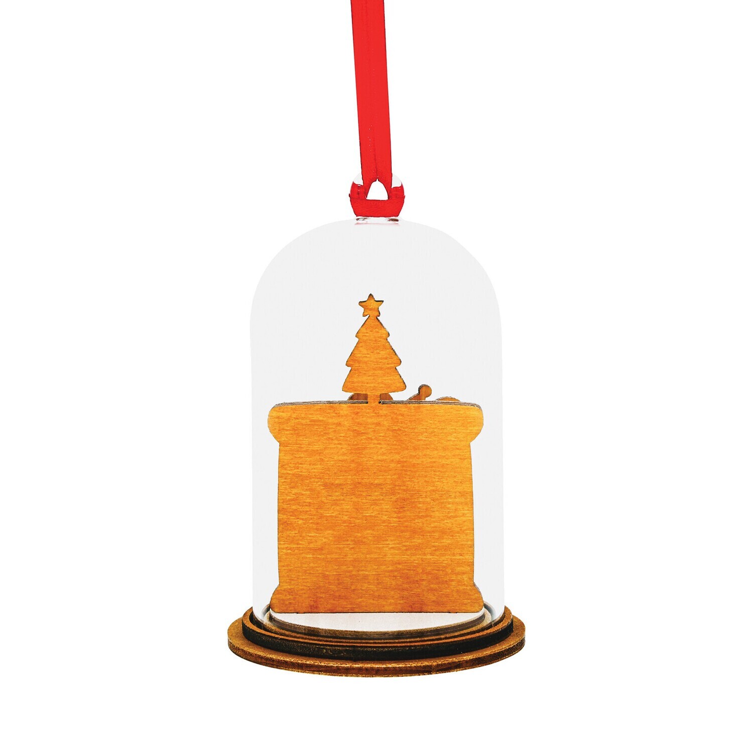 Enchanting Disney - Mickey with Fireplace - Santa, Please Call Here Hanging Ornament