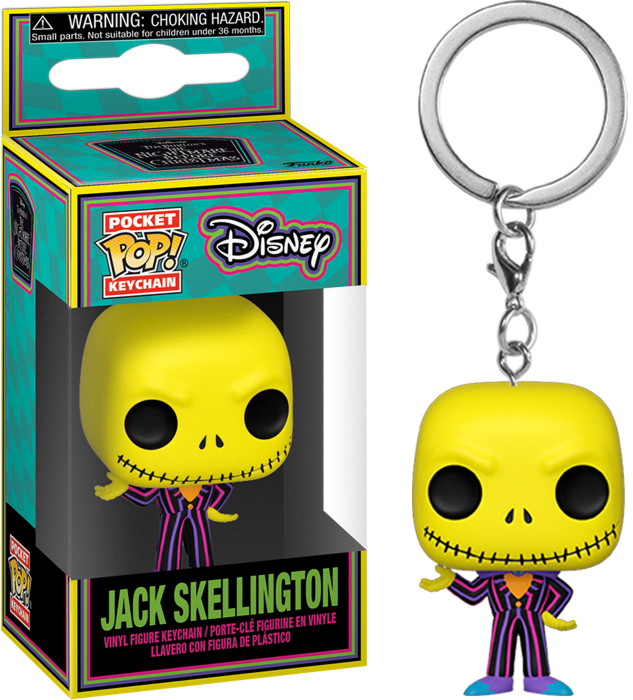 Funko The Nightmare Before Christmas - Jack Skellington Blacklight Pocket Pop! Keychain