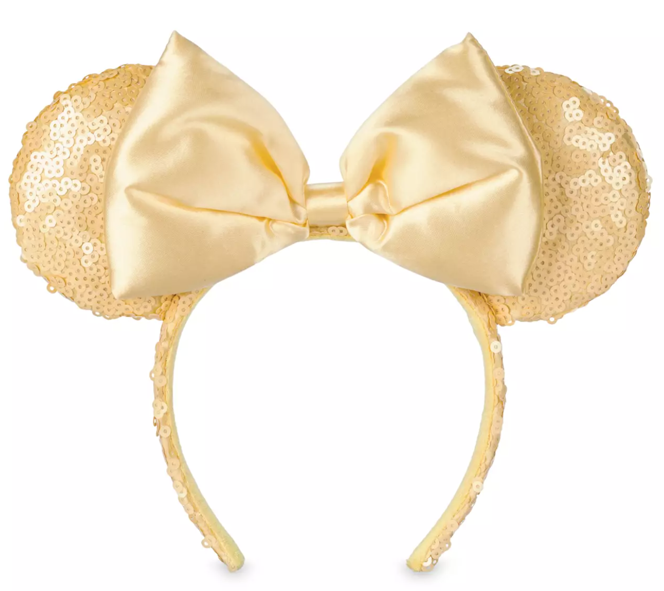 Minnie Mouse Yellow Sequin Ears Headband