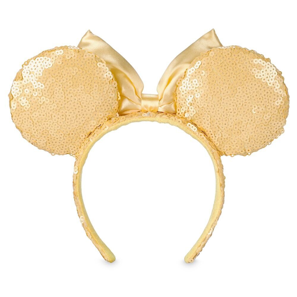 Minnie Mouse Yellow Sequin Ears Headband