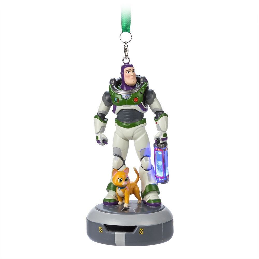 Buzz Lightyear and Sox Light-Up Living Magic Sketchbook Ornament