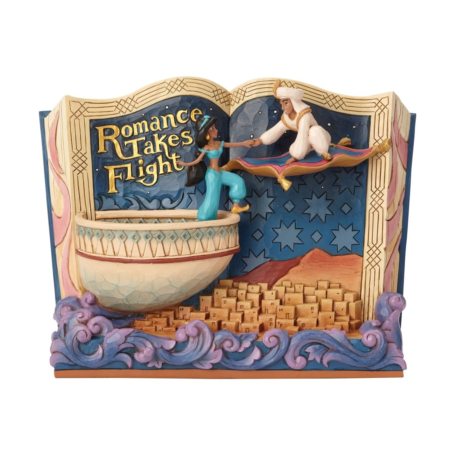 Disney Traditions by Jim Shore - Aladdin  - Romance Takes Flight Storybook