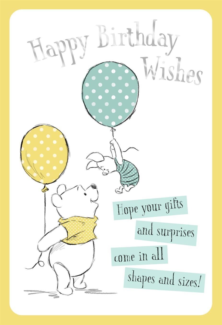 Disney Winnie the Pooh Sweet As Honey Birthday Card