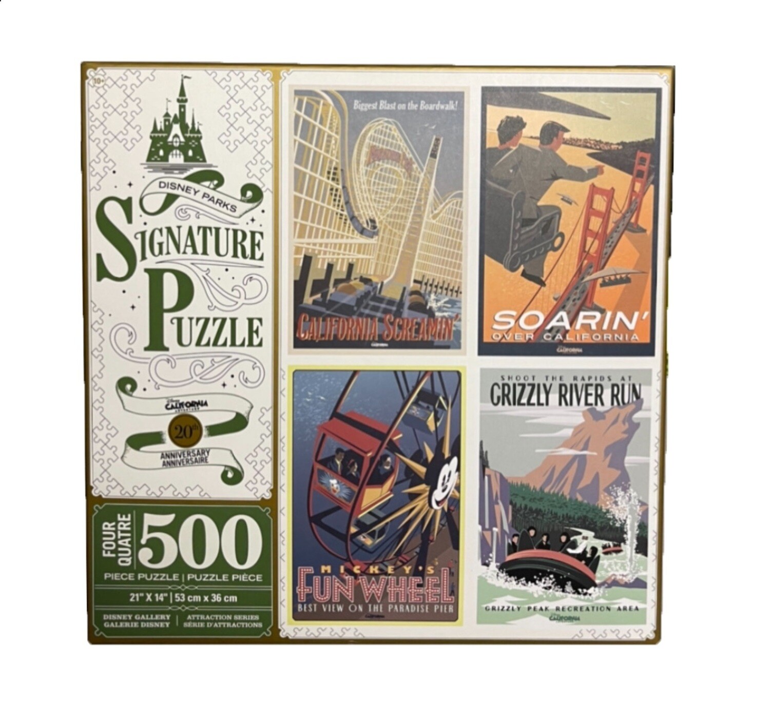 Disney California Adventure 20th Anniversary Puzzle