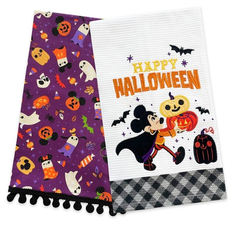 Halloween Mickey And Pals Kitchen Tea Towel Set