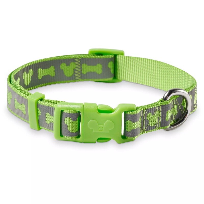 Disney Tails Mickey Mouse Reflective Green Dog Collar – Small