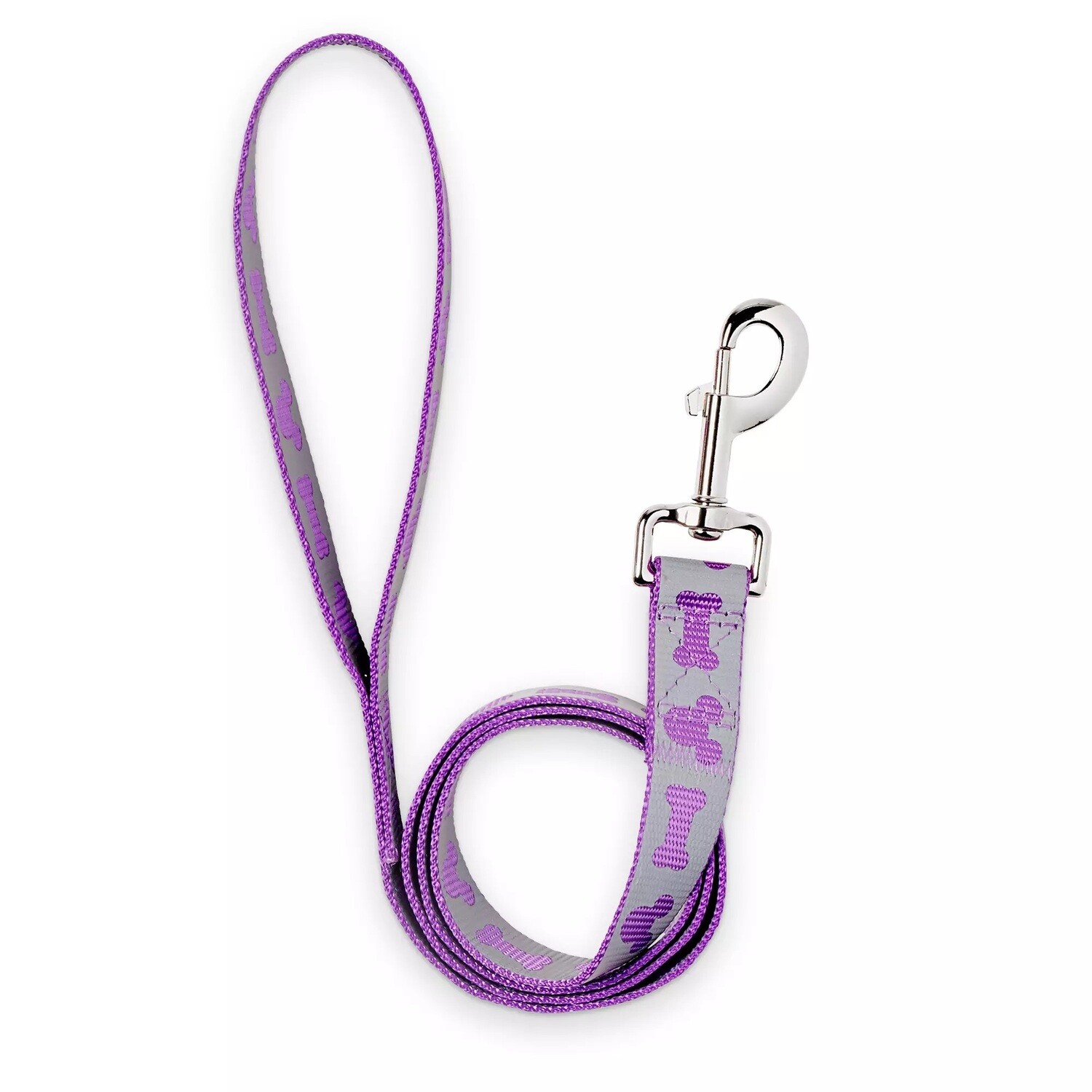 Disney Tails Mickey Mouse Reflective Purple Pet Lead - Medium