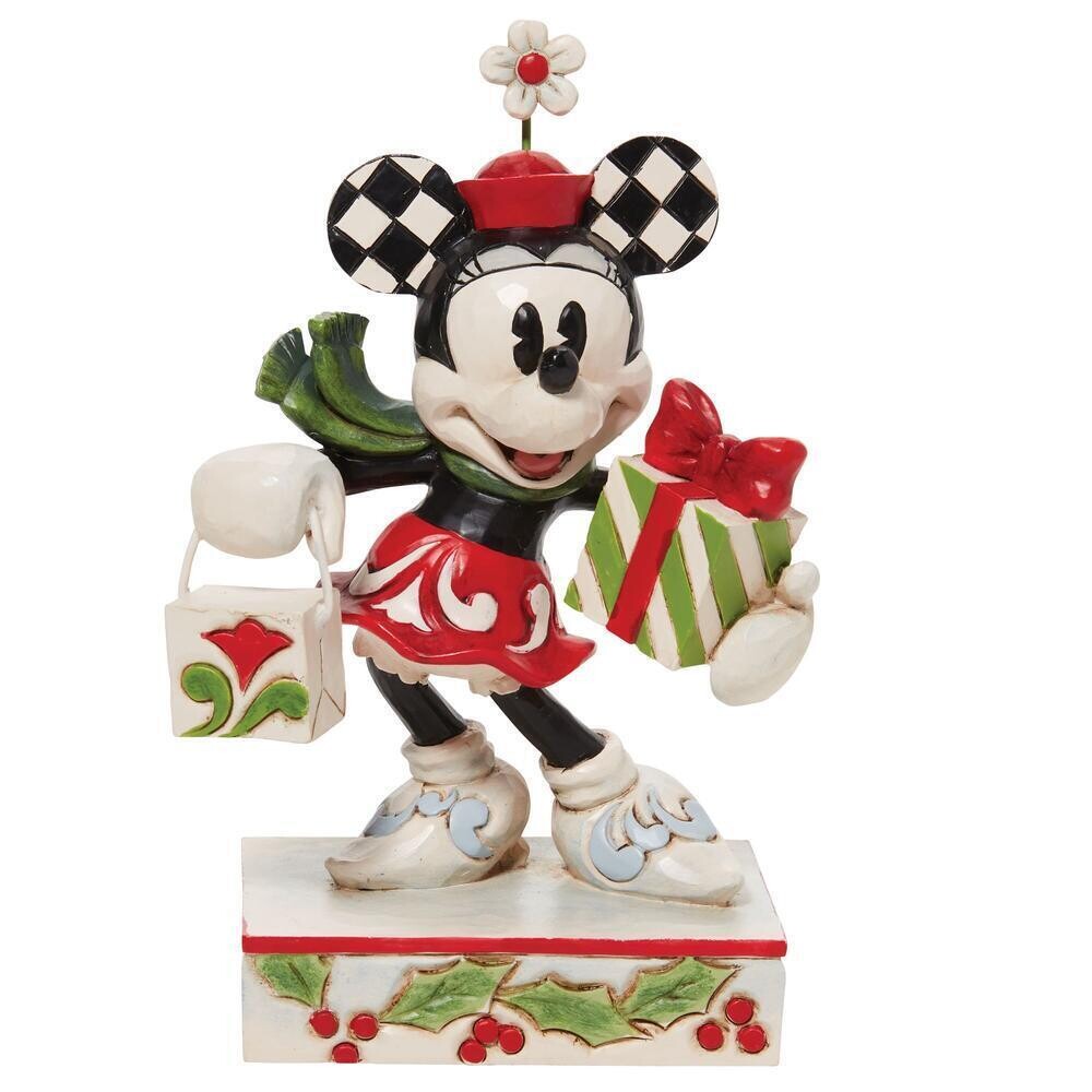 Disney Traditions by Jim Shore - Minnie With Bag &amp; Gift