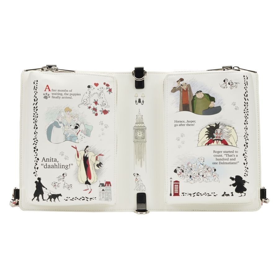 Loungefly 101 Dalmatians - Classic Book Convertible Crossbody Bag