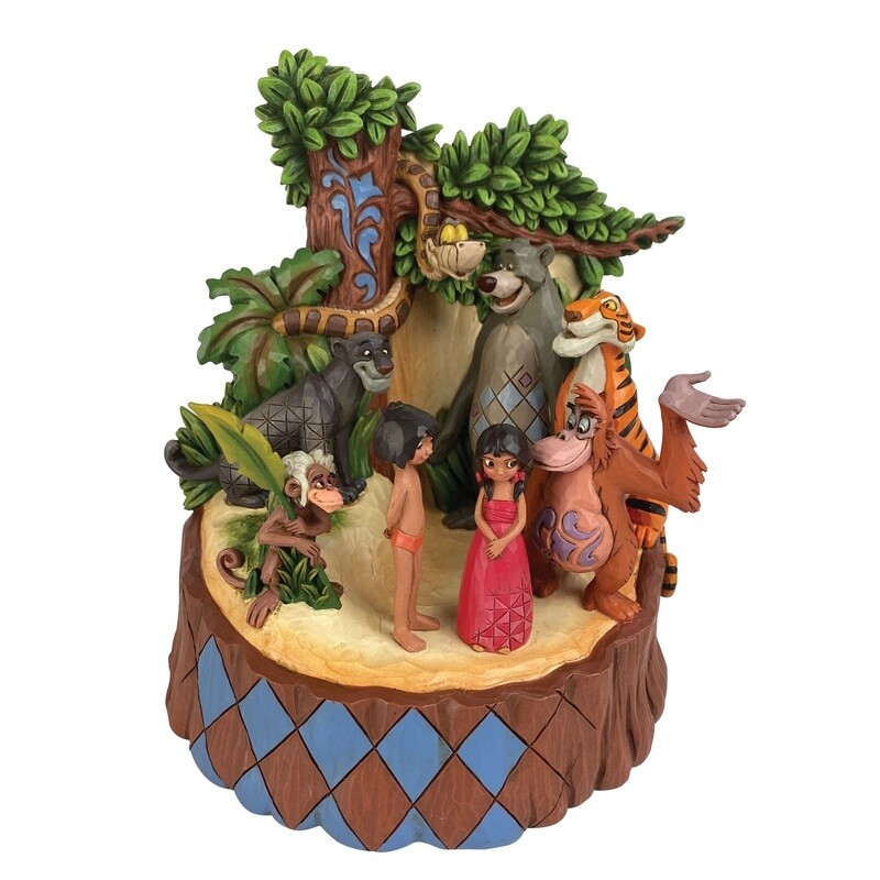 Disney Traditions by Jim Shore - The Jungle Book Carved by Heart -55th Anniversary