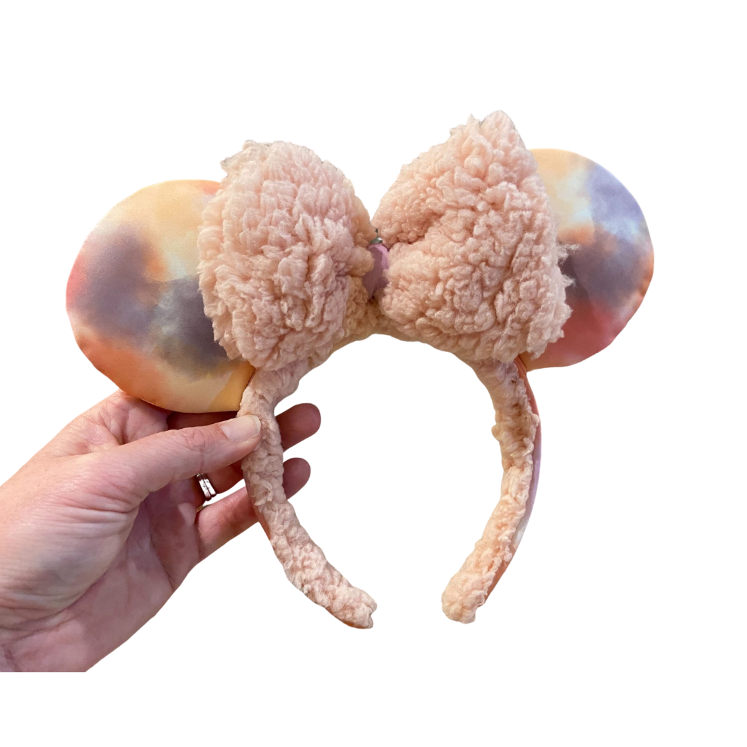 Minnie Mouse Sherpa Tie-Dye Ears Headband