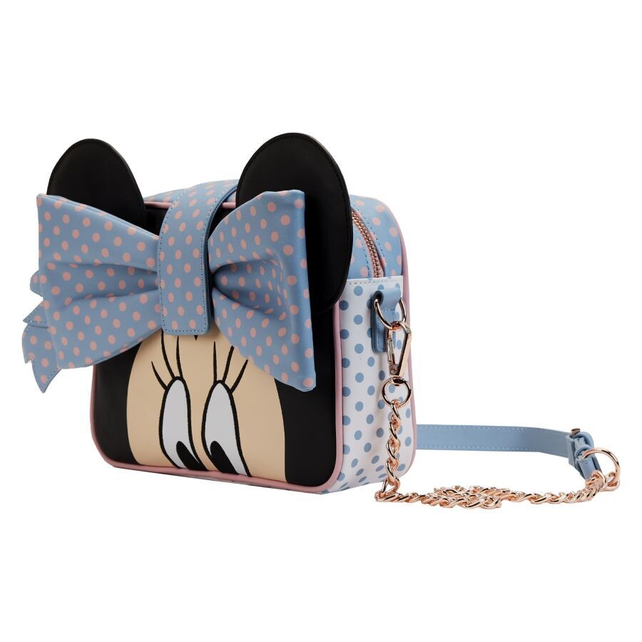 Loungefly Minnie Pastel Block Dots Crossbody Bag