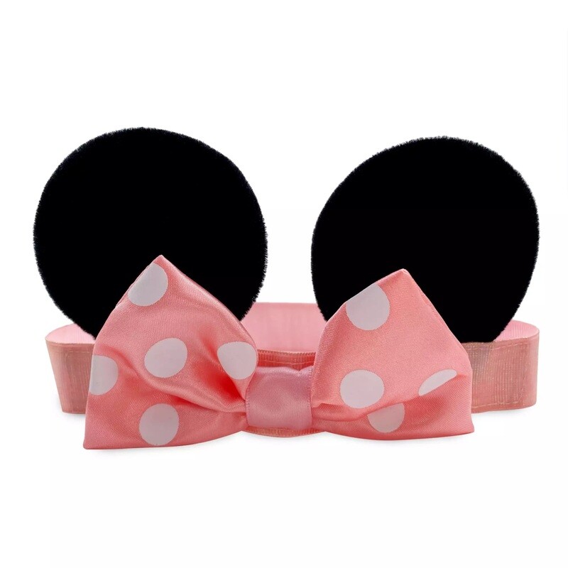 Minnie Mouse Ears Headband with Bow for Baby – Pink