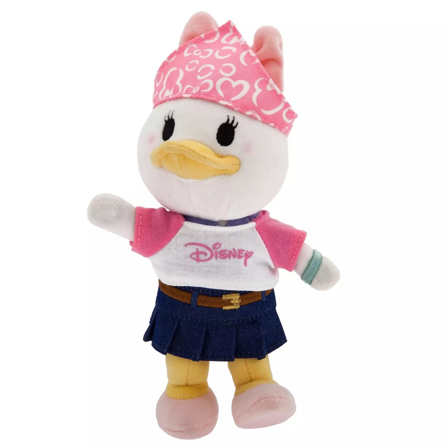 nuiMOs Outfit -Denim Skirt with Disney Logo T-Shirt and Pink Bandana