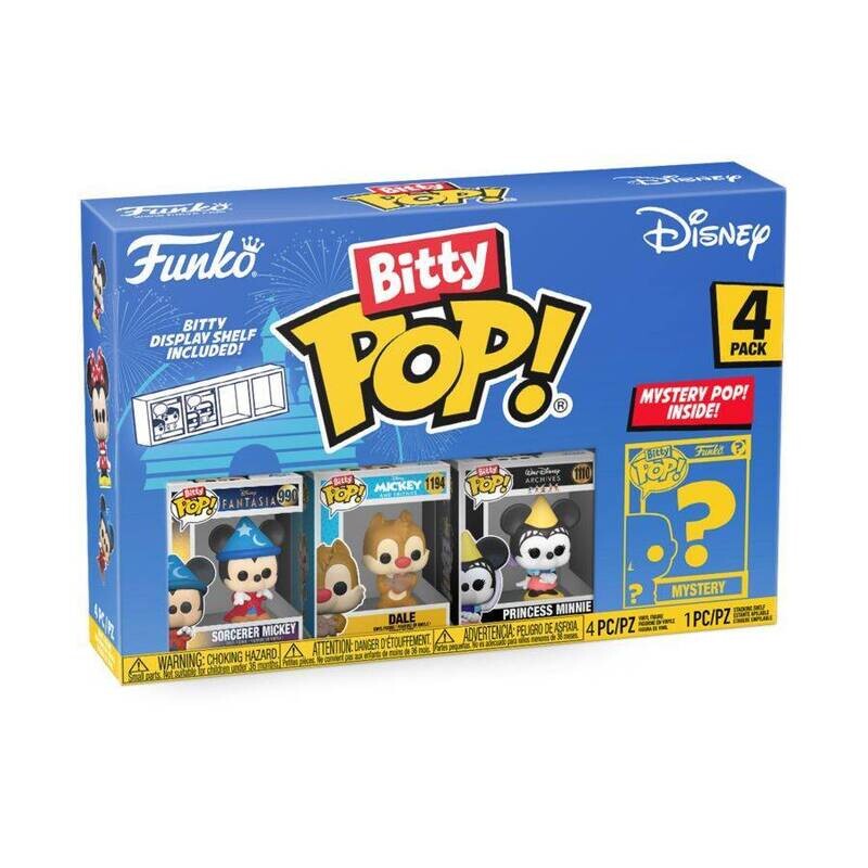 Funko Disney - Sorcerer Mickey & Friends Bitty Pop! 4-Pack