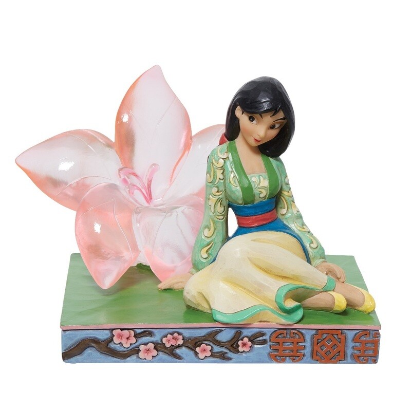 Disney Traditions by Jim Shore - Mulan - With Clear Cherry Blossom