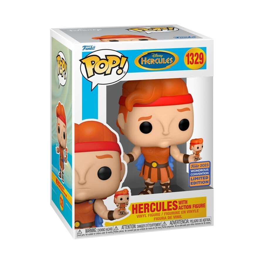 Funko Hercules - Hercules with Action Figure Wondrous Con Exclusive Pop! Exclusive Pop! Vinyl Figure