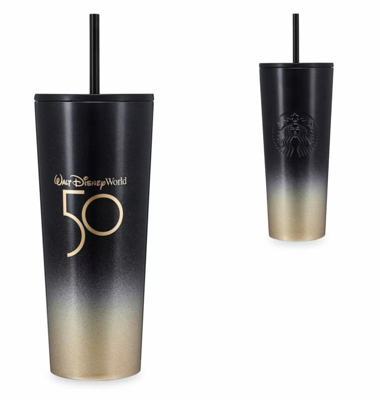 Walt Disney World 50th Anniversary Geometric Starbucks® Tumbler with Straw – Black