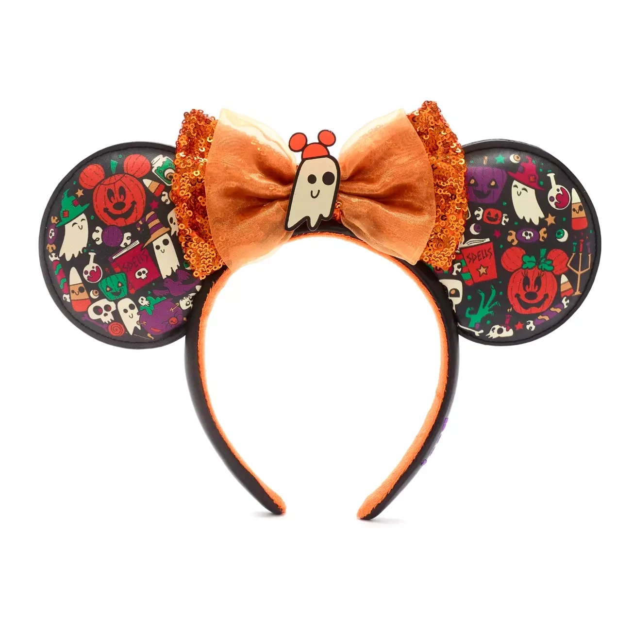Halloween &quot;Boo&quot; Minnie Ears Headband